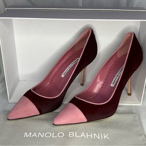 Manolo Blahnik Irene Pony Hair Pumps Heels